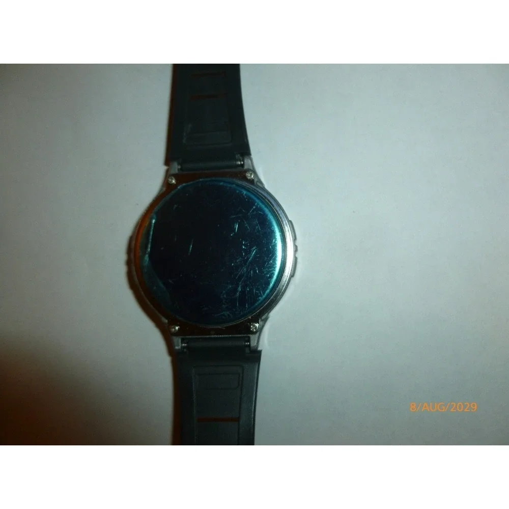Prospirit Digital Heart Rate Monitor Watch Silver Black Sport Fitness Tracker
